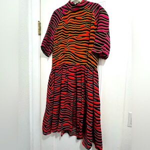 House of Holland striped  silk dress size 2